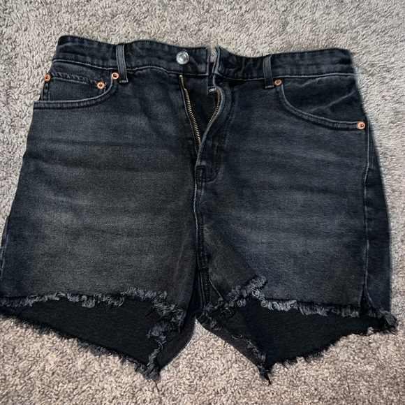American eagle black jean shorts size 4 - Picture 1 of 4